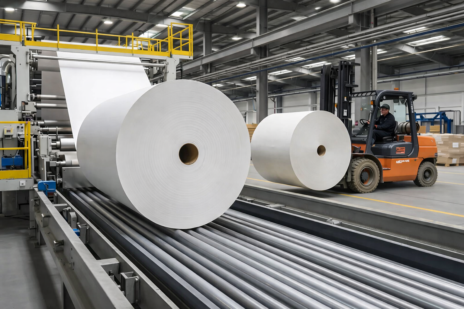 Warehouse and paper product supply chain